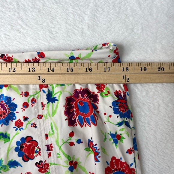 Garnet Hill Swim Skirt Floral Sz 14 Modest Vacation Summer Mature Boho Beach - Picture 9 of 12